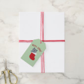 Kerstkat Kerstcadeautags Cadeaulabel (Met Touw)