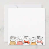 Kerstkat Kerstkaart (Achterkant)