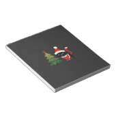 Kerstkat Kerstman Boom Vector Notitieblok (Schuin)