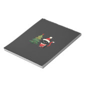 Kerstkat Kerstman Boom Vector Notitieblok (Linkerzijde)