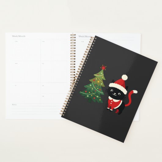 Kerstkat Kerstman Boom Vector Planner (Display)