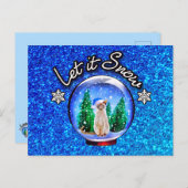 KERSTKAT KERSTMIS Dank je/Groeten/UITNODIGING - BL Briefkaart (Voorkant / Achterkant)