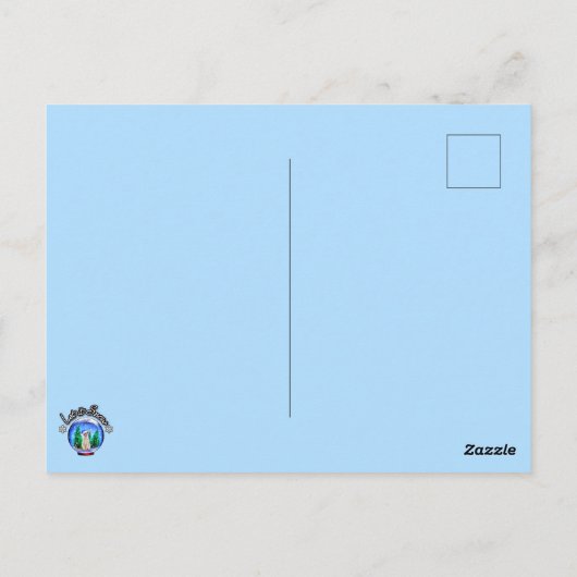 KERSTKAT KERSTMIS Dank je/Groeten/UITNODIGING - BL Briefkaart (Achterkant)