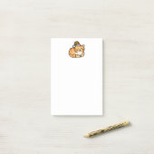 Kerstkat Kerstmis - Knuffelkat met Kerstmanhoed Post-it® Notes (Op bureau)