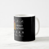 kerstkat koffiemok (Voorkant rechts)