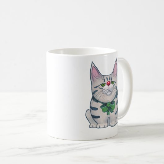 kerstkat koffiemok (Voorkant rechts)