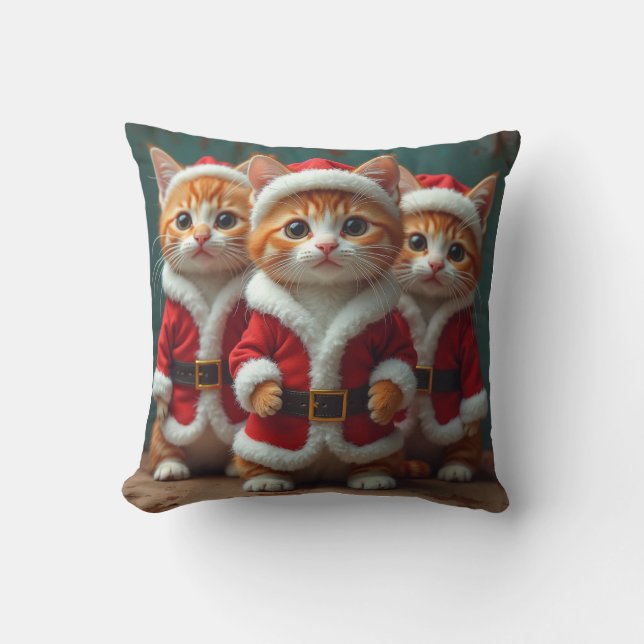 kerstkat kussen (Voorkant)