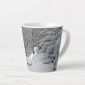 Kerstkat Latte Mok! Latte Mok (Rechterhoek)