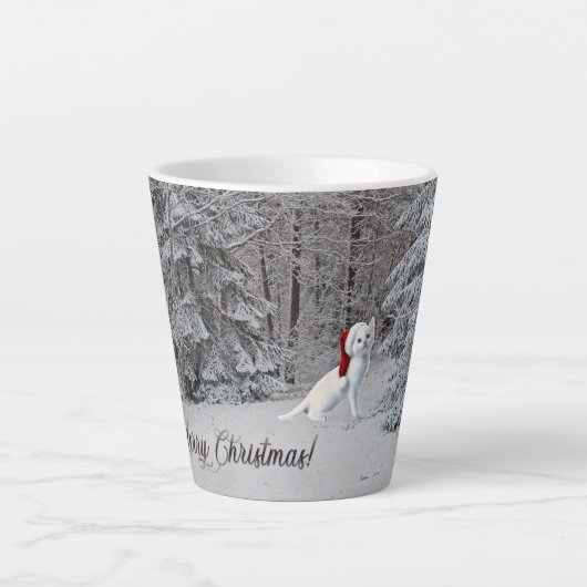 Kerstkat Latte Mok! Latte Mok (Voorkant)