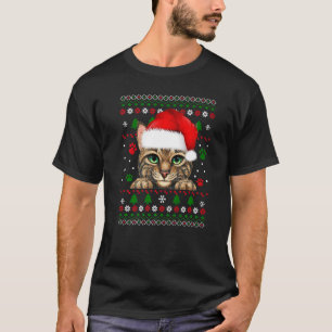 Kerstkat Lelijke Kerst Trui Katten Kerst Pyjama T-shirt