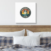 Kerstkat Lieve Katten Design - Kerstkat Club Canvas Afdruk (Insitu (Slaapkamer))