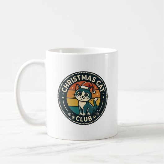 Kerstkat Lieve Kittens Design - Kerstkat Cl Koffiemok (Links)