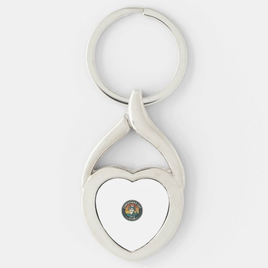 Kerstkat Lieve Kittens Design - Kerstkat Cl Sleutelhanger (Voorkant)