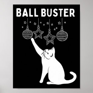 Kerstkat Ll Buster Kerst Ornamenten Grappige Kerst Poster