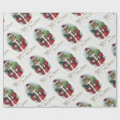 Kerstkat, Louis Wain Cadeaupapier (Vlak)