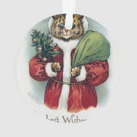 Kerstkat, Louis Wain Ornament (achterkant)