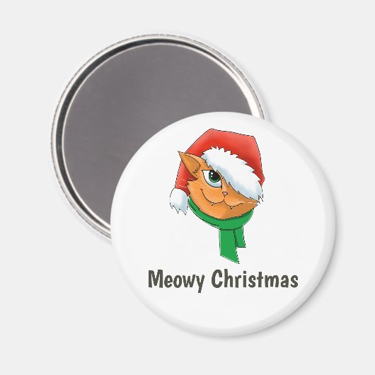 kerstkat magneet (Voorkant / Achterkant)