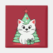 kerstkat magneet (Voorkant)