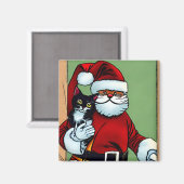 kerstkat magneet (Voorkant / Achterkant)