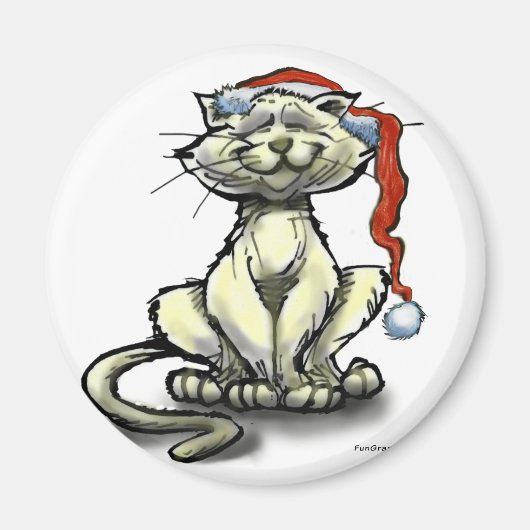 kerstkat magneet (Voorkant)