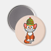 kerstkat magnet (Voorkant / Achterkant)