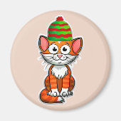 kerstkat magnet (Voorkant)