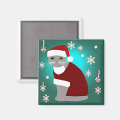 kerstkat Magnet (Voorkant / Achterkant)