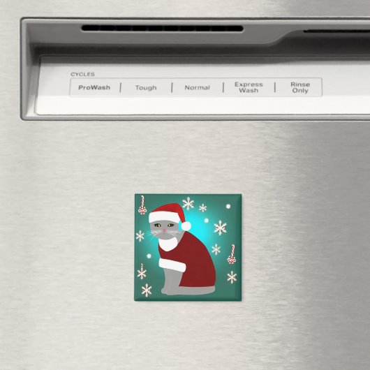 kerstkat Magnet (Insitu (Vaatwasser))