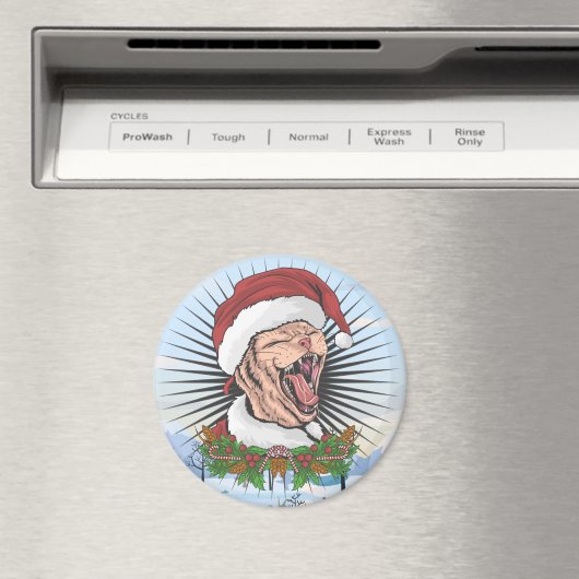 kerstkat Magnet (Insitu (Vaatwasser))