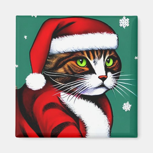 kerstkat Magnet (Voorkant)
