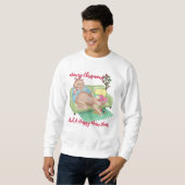 kerstkat - Meowry Kerstshirt Trui (Voorkant volledig)