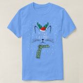 Kerstkat Meowy Catmas T-shirt (Design voorkant)