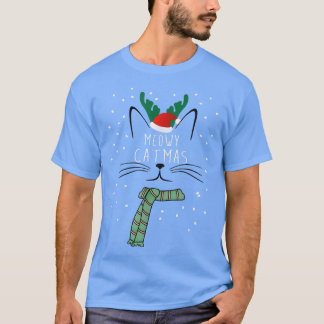 Kerstkat Meowy Catmas T-shirt