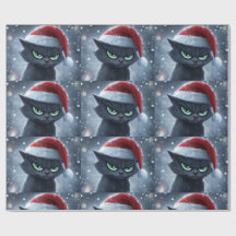 Kerstkat met boze kop