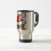 Kerstkat met gember reisbeker (Voorkant rechts)