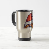 Kerstkat met gember reisbeker (Voorkant links)