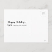 Kerstkat met Santa's pet Feestdagenkaart (Achterkant)