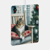 kerstkat metalen ornament (Voorkant Rechts)