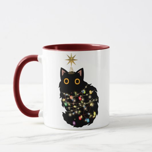 kerstkat mok (Links)