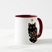 kerstkat mok (Voorkant rechts)