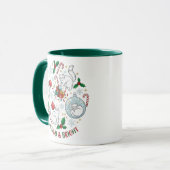Kerstkat Mok Geschenk voor Kat Liefhebbers (Voorkant links)