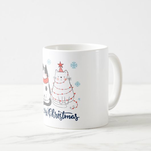 kerstkat-Mok Koffiemok (Voorkant rechts)