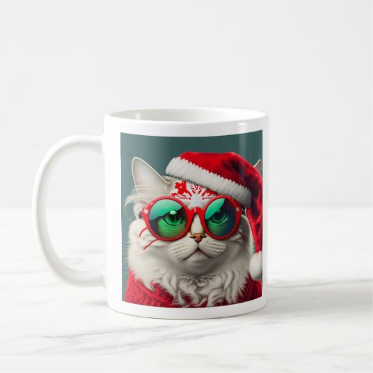 kerstkat-Mok Koffiemok (Links)