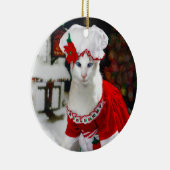kerstkat - Mrs Claws kerstkat-versiering Keramisch Ornament (Rechts)