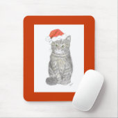 Kerstkat Muismat (Met muis)