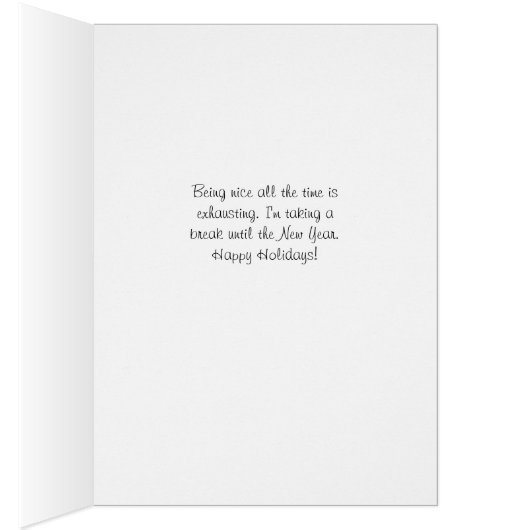 Kerstkat Niet op de Kerstman's Leuke Lijst (Binnen (Rechts))