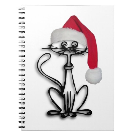 kerstkat notitieboek (Voorkant)