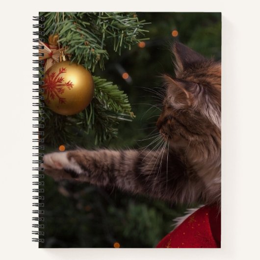 kerstkat notitieboek (Voorkant)