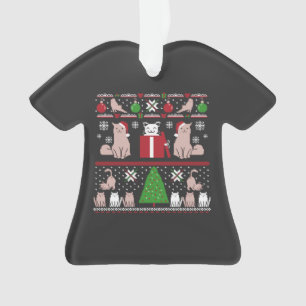 Kerstkat Oegly Sweater T-Shirt Ornament