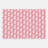 kerstkat — papierbladen inpakpapier vel (Voorkant)